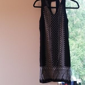 Navy blue simple dress